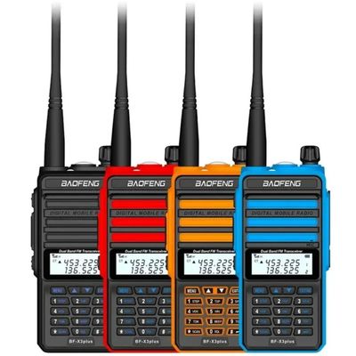 কেনা X3-Plus X3 18W Walkie Talkie 20 KM Tri-band Radio with 9500mah Battery UHF VHF Two Way Radio for Vessel Boat Sea Navigation অনলাইন উত্পাদন