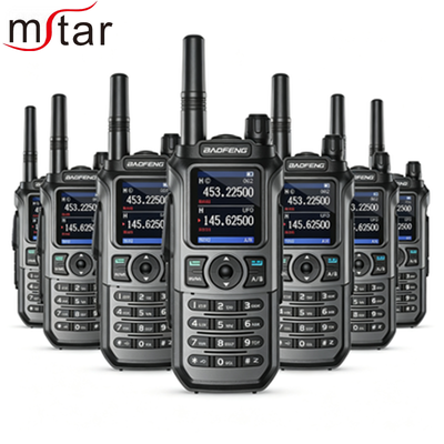 কেনা BAOFENG UV-21R 6W ট্রাই-ব্যান্ড হ্যাম রেডিও 1.77'' কালার স্ক্রীন এবং NOAA 999CH লং-রেঞ্জ ওয়াকি টকি সহ অনলাইন উত্পাদন