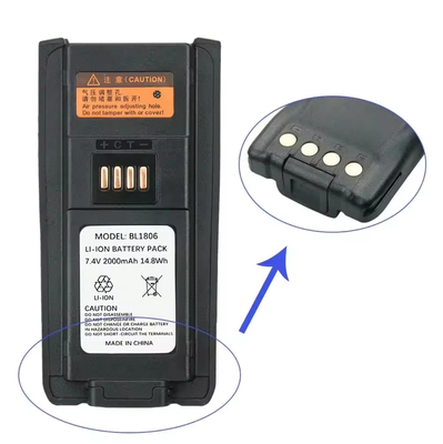 ব্যাটারি BL1806 BL2505 2000mAh ব্যাটারি PT580 PT580H PT580H প্লাস রিচার্জযোগ্য প্রতিস্থাপন ওয়ালকি টকির