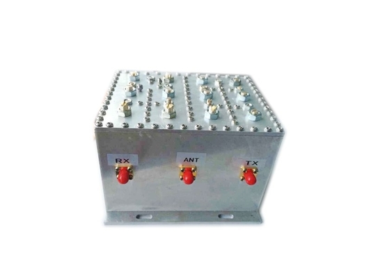 100W গহ্বর ব্রডব্যান্ড 400M ডুপ্লেক্সার 1.5 এর সন্নিবেশ ক্ষতি 0.9 এর ওঠানামা এবং 1.25 এর VSWR এর সাথে
